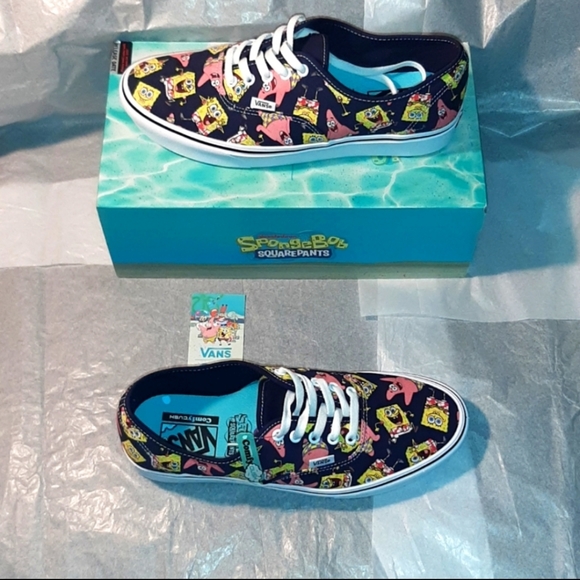 Vans SpongeBob Aloha Sneakers Men 10.5 = Women 12 - Picture 10 of 11